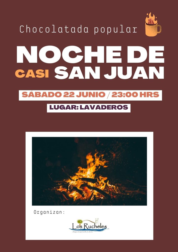 Cartel chocolatada de San Juan 2024