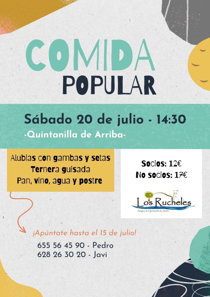 Comida popular de la Asociación Julio 2024
